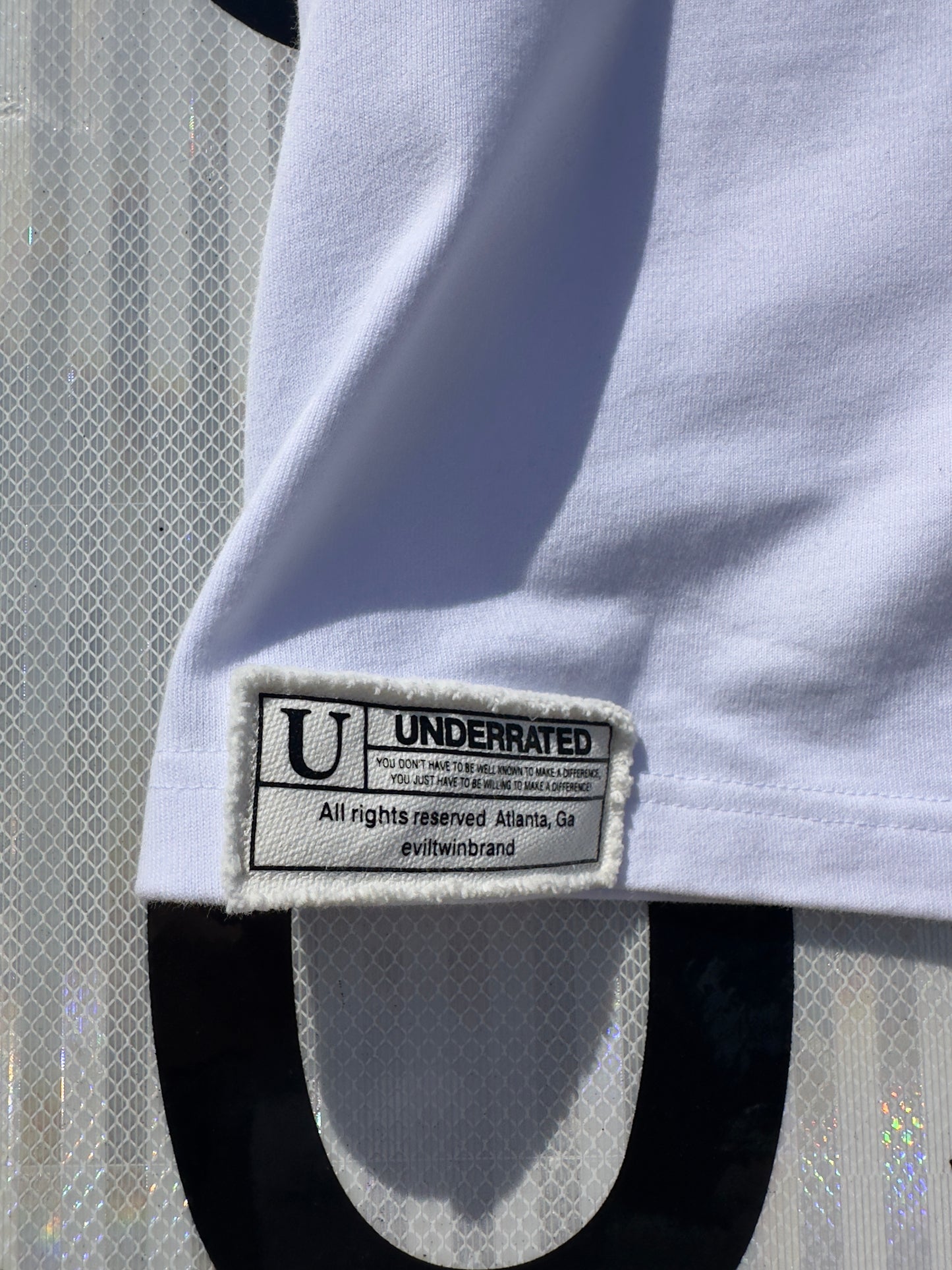 “BLAH BLAH” Boxy Tee (White)